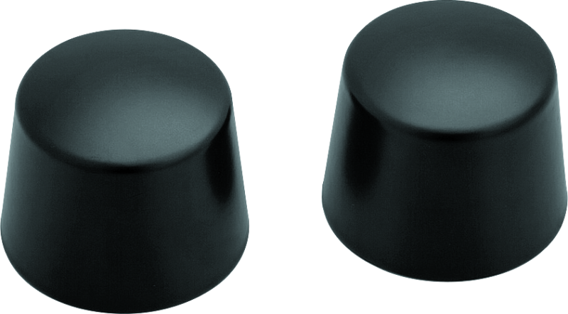 Kuryakyn #1229 - Front Axle Nut Caps Satin Black