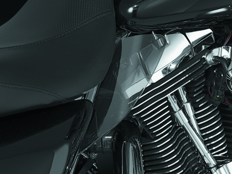 Kuryakyn #1188 - Saddle Shields Heat Deflectors 97-07 Touring Smoke
