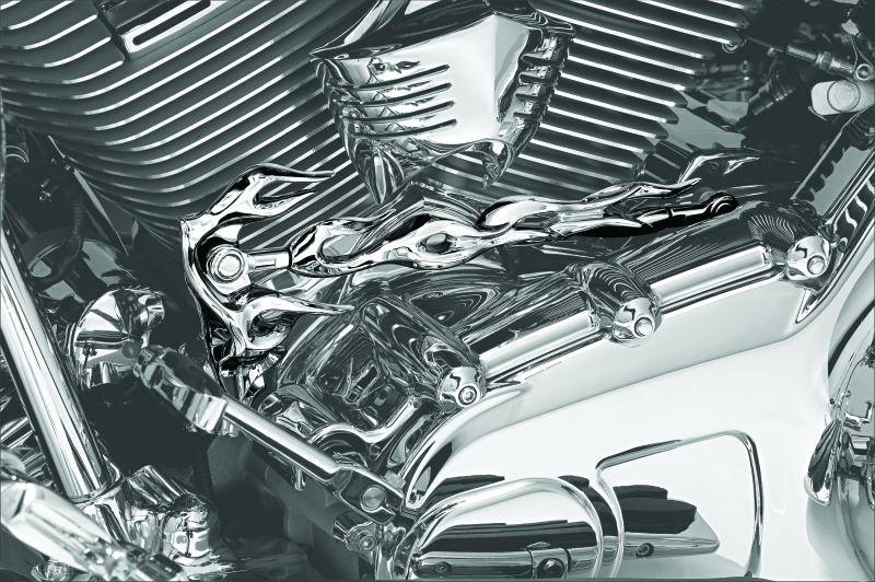 Kuryakyn #1072 - Flame Shift Linkage Chrome