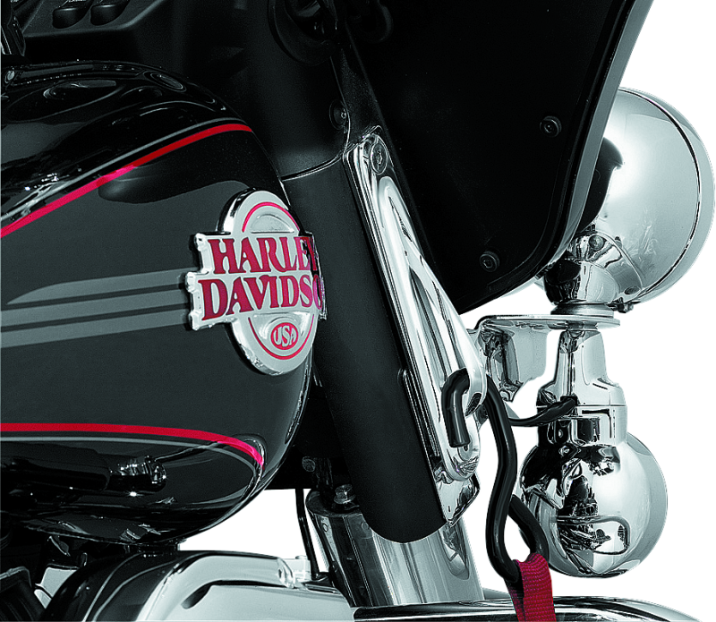 Kuryakyn #928 - Custom Teardrop Tie-Down Brackets 83-13 Touring Chrome