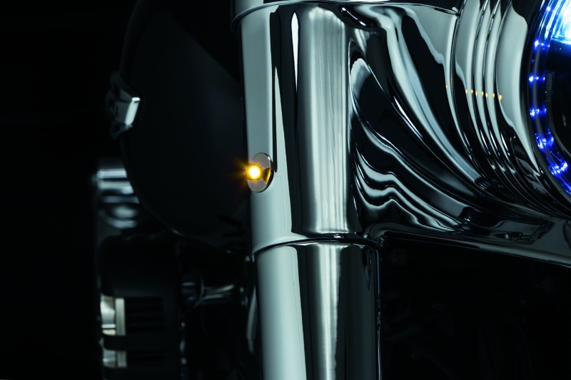 Kuryakyn #2535 - Kellerman Atto Clear Lens Amber Satin Black