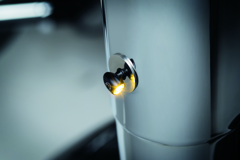 Kuryakyn #2535 - Kellerman Atto Clear Lens Amber Satin Black