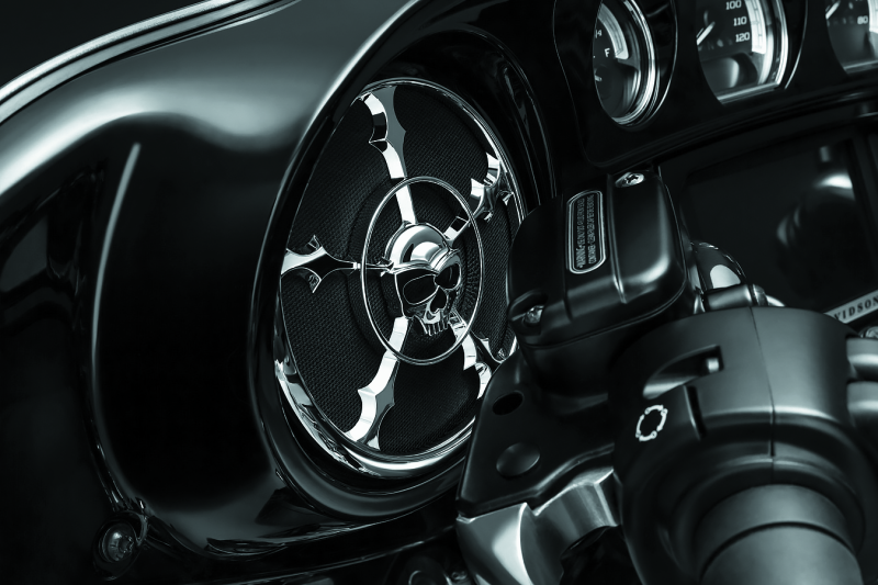 Kuryakyn #7373 - Zombie Speaker Grill 14-Up Touring Chrome