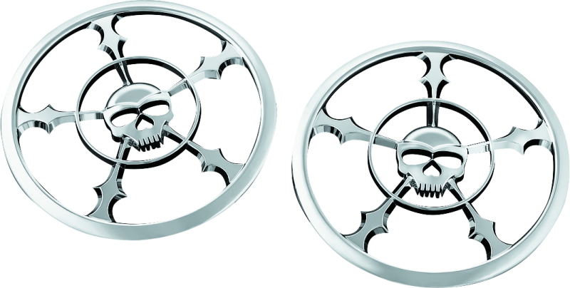 Kuryakyn #7373 - Zombie Speaker Grill 14-Up Touring Chrome