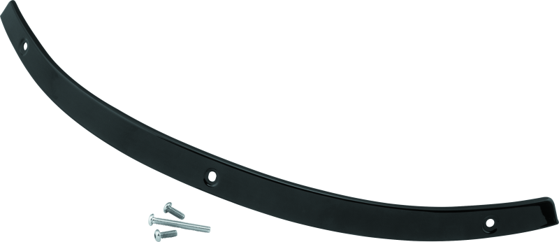 Kuryakyn #1389 - Smooth Windshield Trim 14-Up Touring Gloss Black