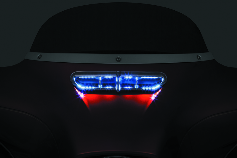 Kuryakyn #5053 - L.E.D. Fairing Vent Accent 14-Up Touring Chrome