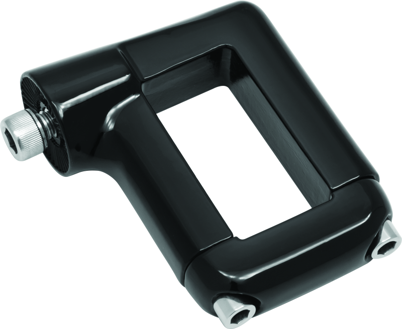 Kuryakyn #3118 - Side Mount License Plate Clamp Black