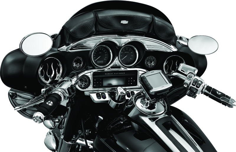 Kuryakyn #3765 - Stereo Accent 96-13 FL Touring Models Chrome