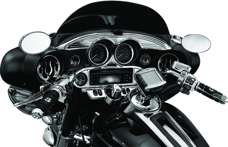 Kuryakyn #3765 - Stereo Accent 96-13 FL Touring Models Chrome