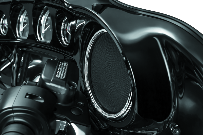 Kuryakyn #7377 - Corona Speaker Grills Chrome