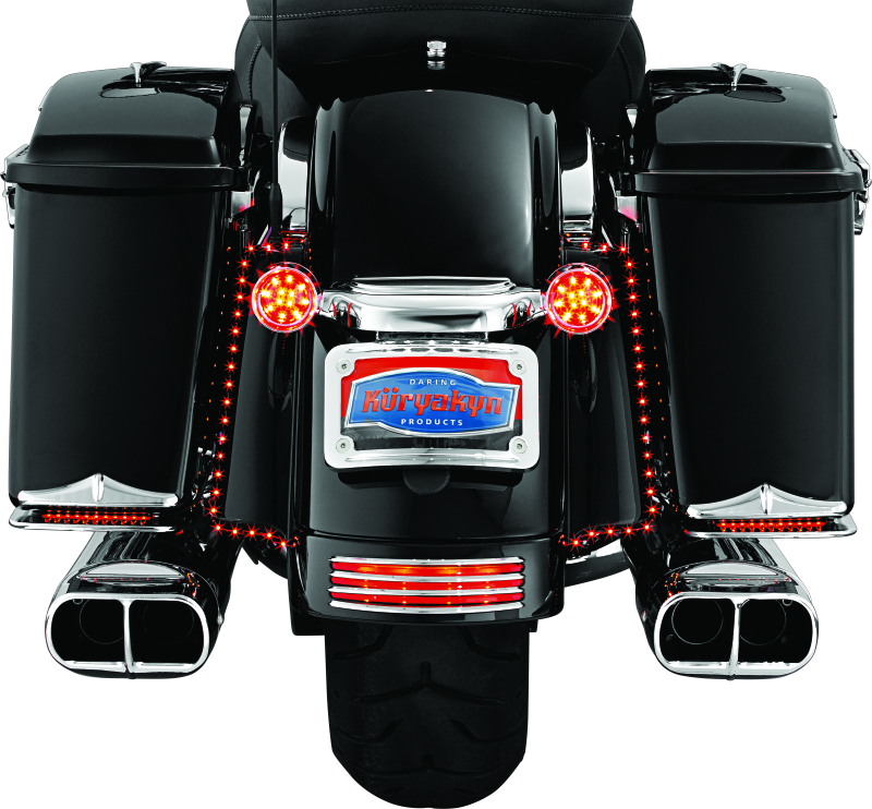 Kuryakyn #7797 - Rear Fender Accents FLHX & FLTR Models Chrome