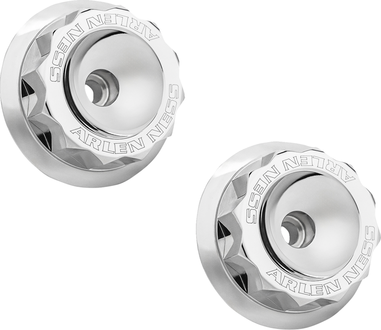 Arlen Ness #120-041 Fork Nut Cover - Chrome