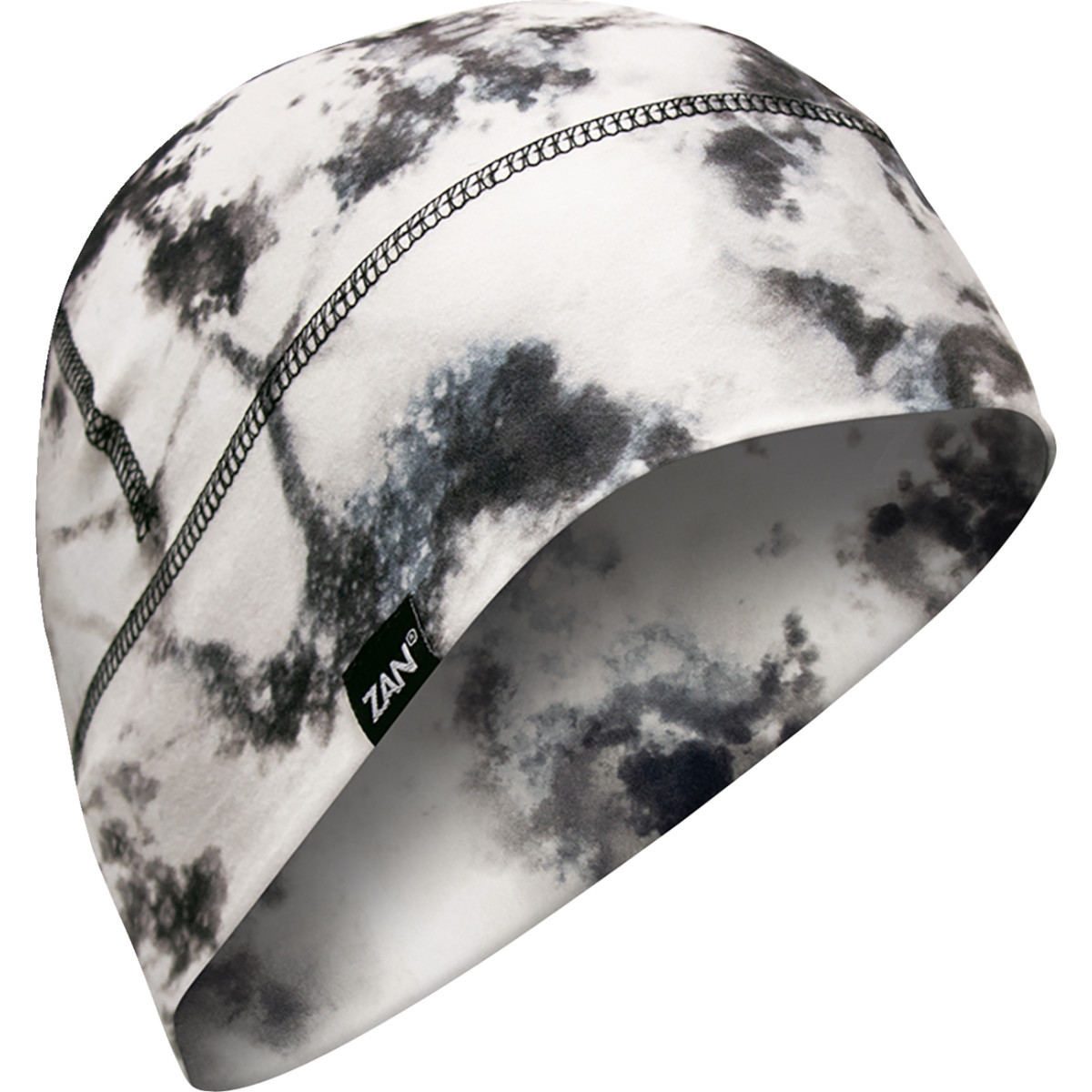 ZAN Headgear #WHLL153 - SportFlex® Beanie - Black/White Tie Dye