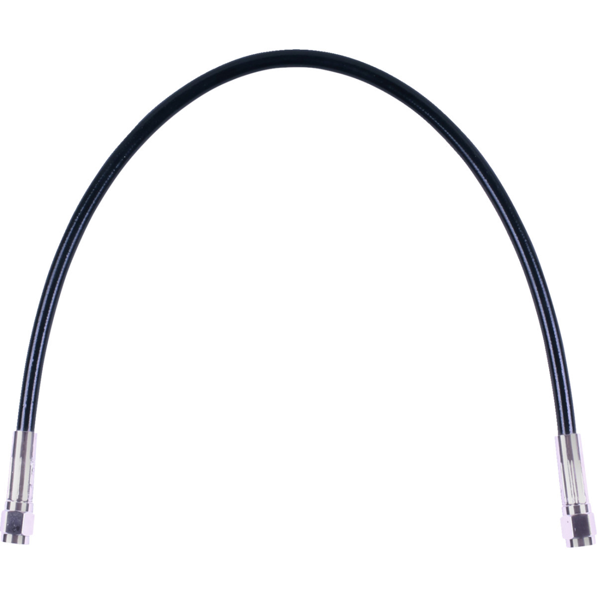 Magnum Shielding #SBC0500-30 - Universal XR Brake Line - 30" - Black w/ Chrome Fittings