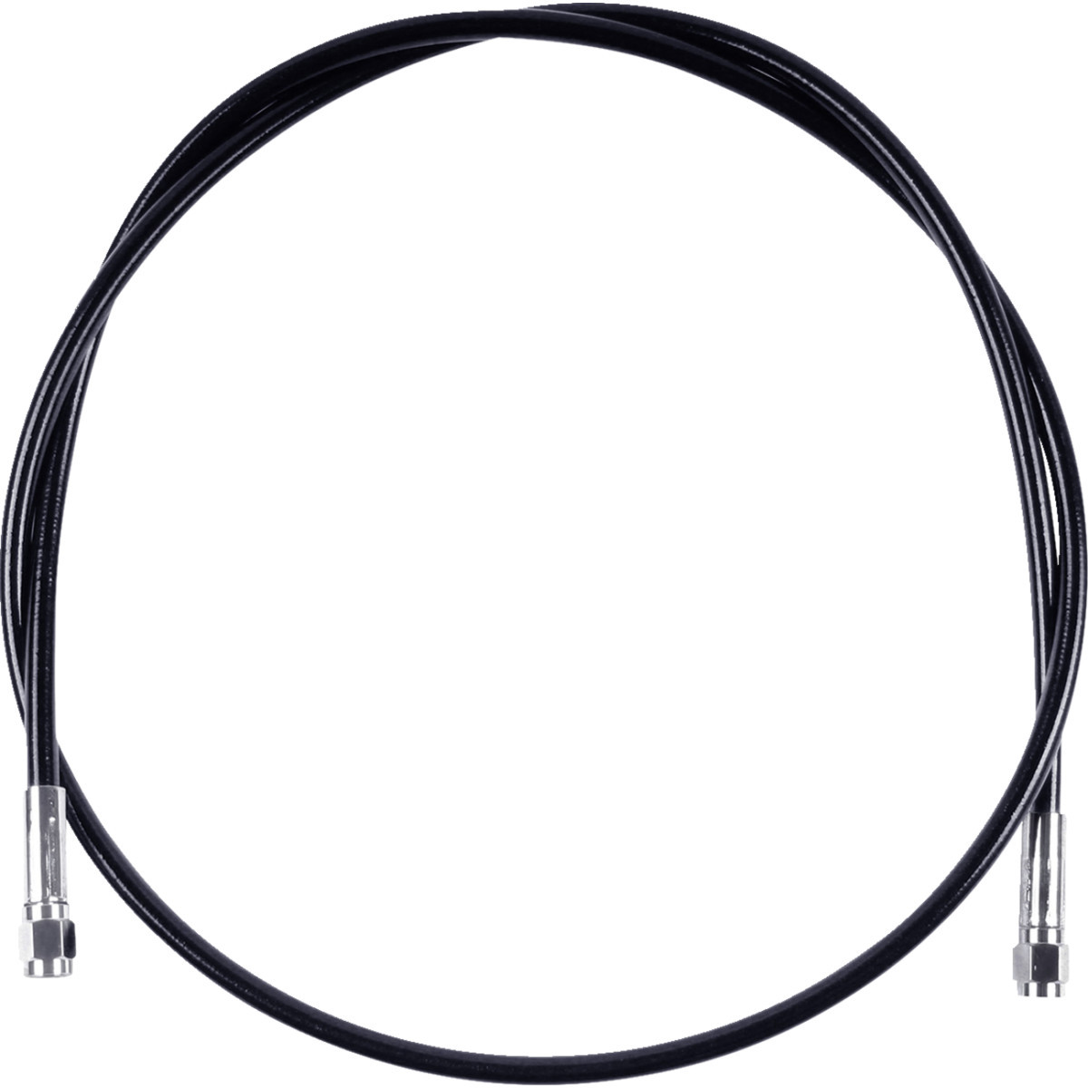 Magnum Shielding #SBC0500-38 - Universal XR Brake Line - 38" - Black w/ Chrome Fittings