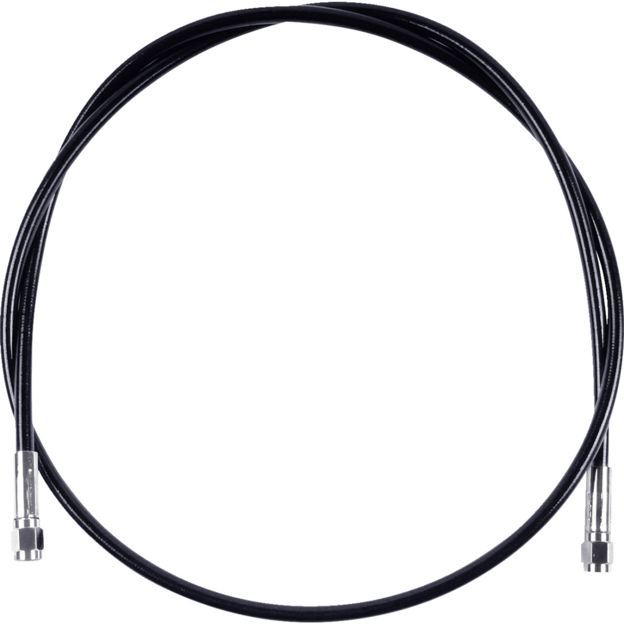 Magnum Shielding #SBC0500-50 - Universal XR Brake Line - 50" - Black w/ Chrome Fittings