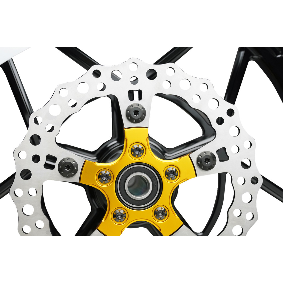 Arlen Ness #300-913 - Bolt Kit - Holeshot/Brake Rotor/Front - Hub Mount - Black - 5/16-18 x 7/8" - 5 Pack