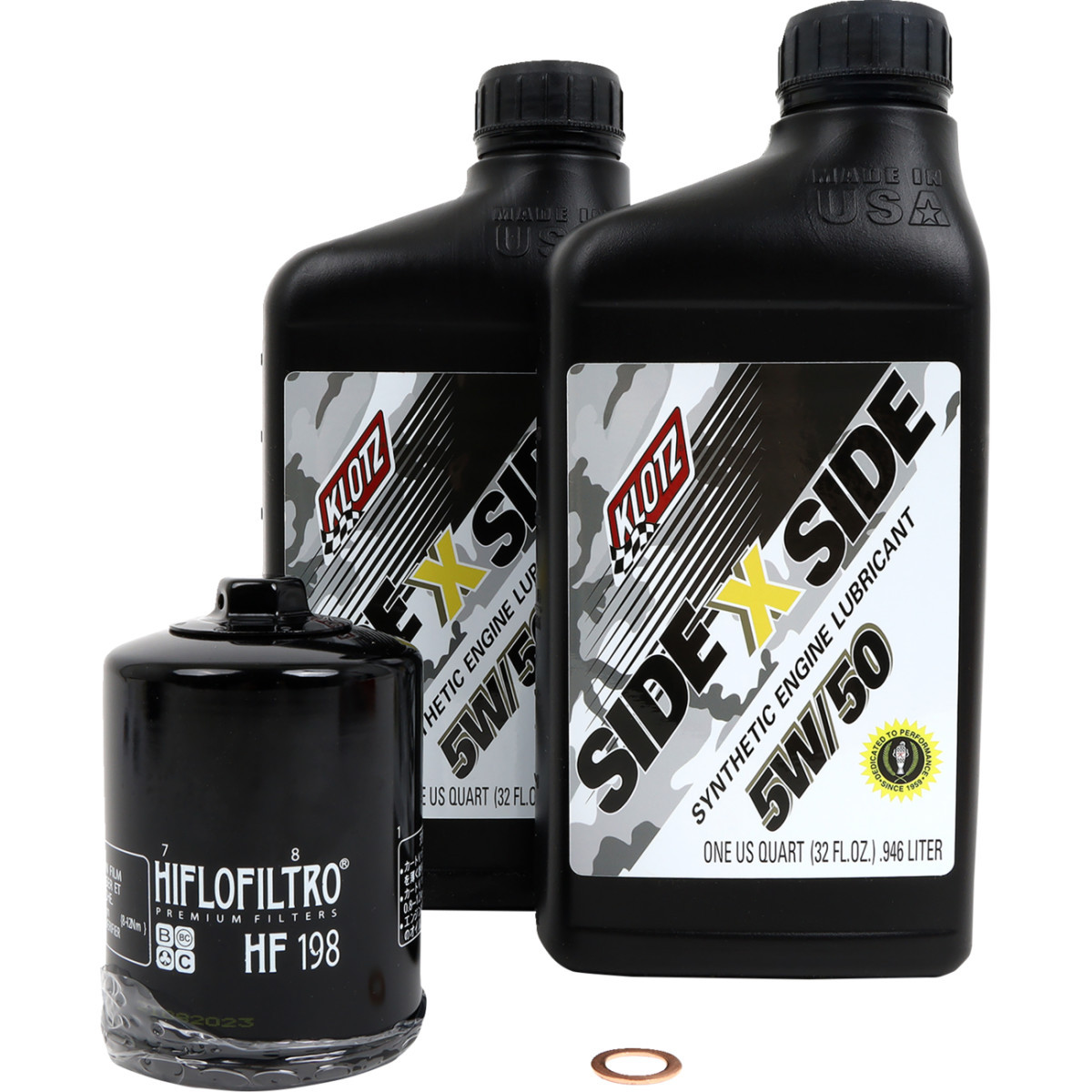 Klotz OIL #KU-108 - Oil Change Kit - Polaris - 5W/50