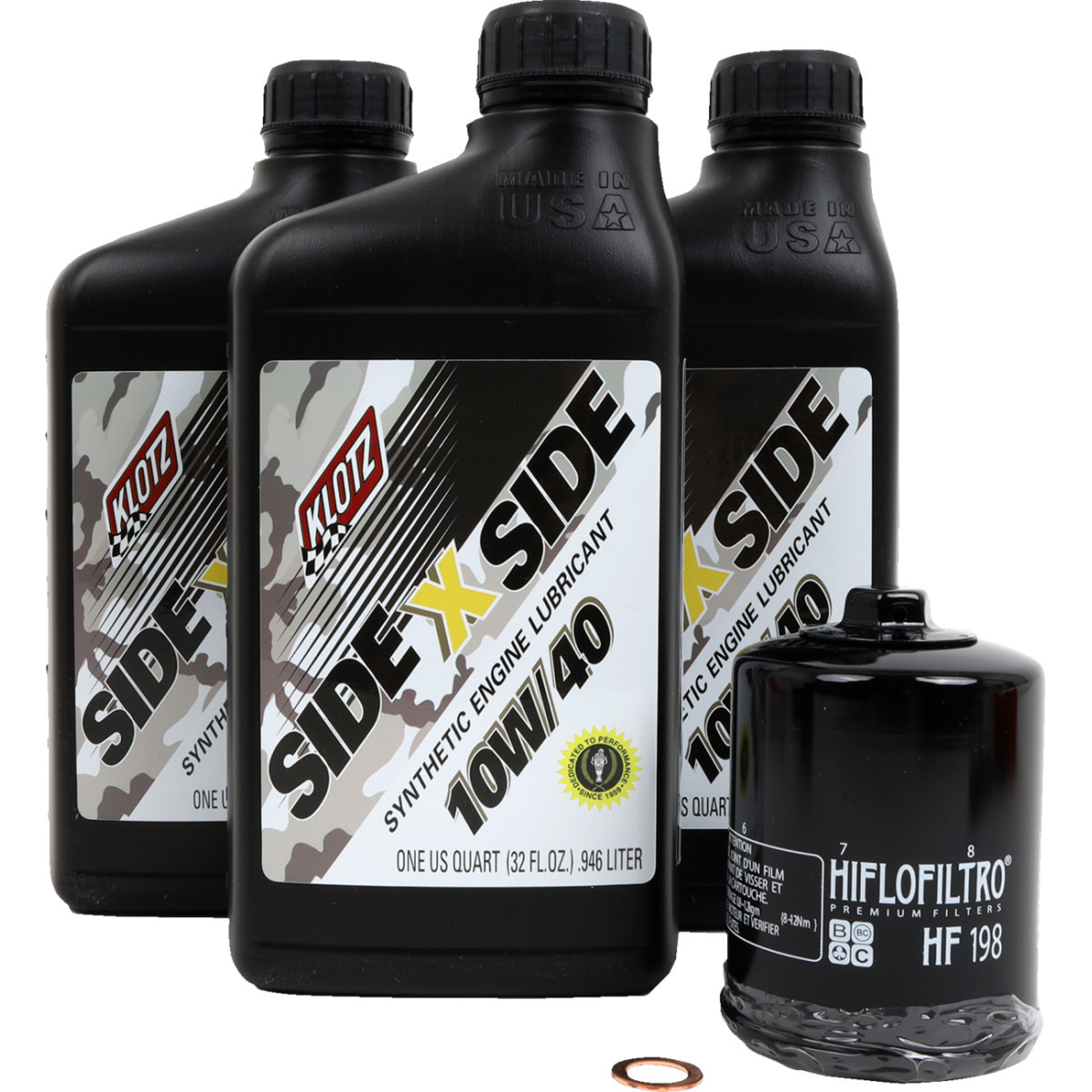 Klotz OIL #KU-110 - Oil Change Kit - Polaris - 10W/40