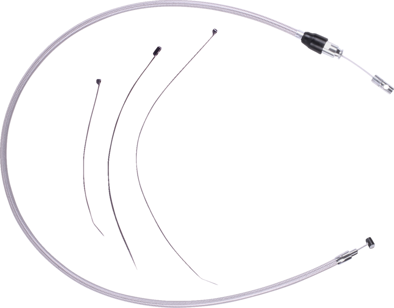 Drag Specialties Quick Connect Clutch Cable - Upper - Stainless Steel