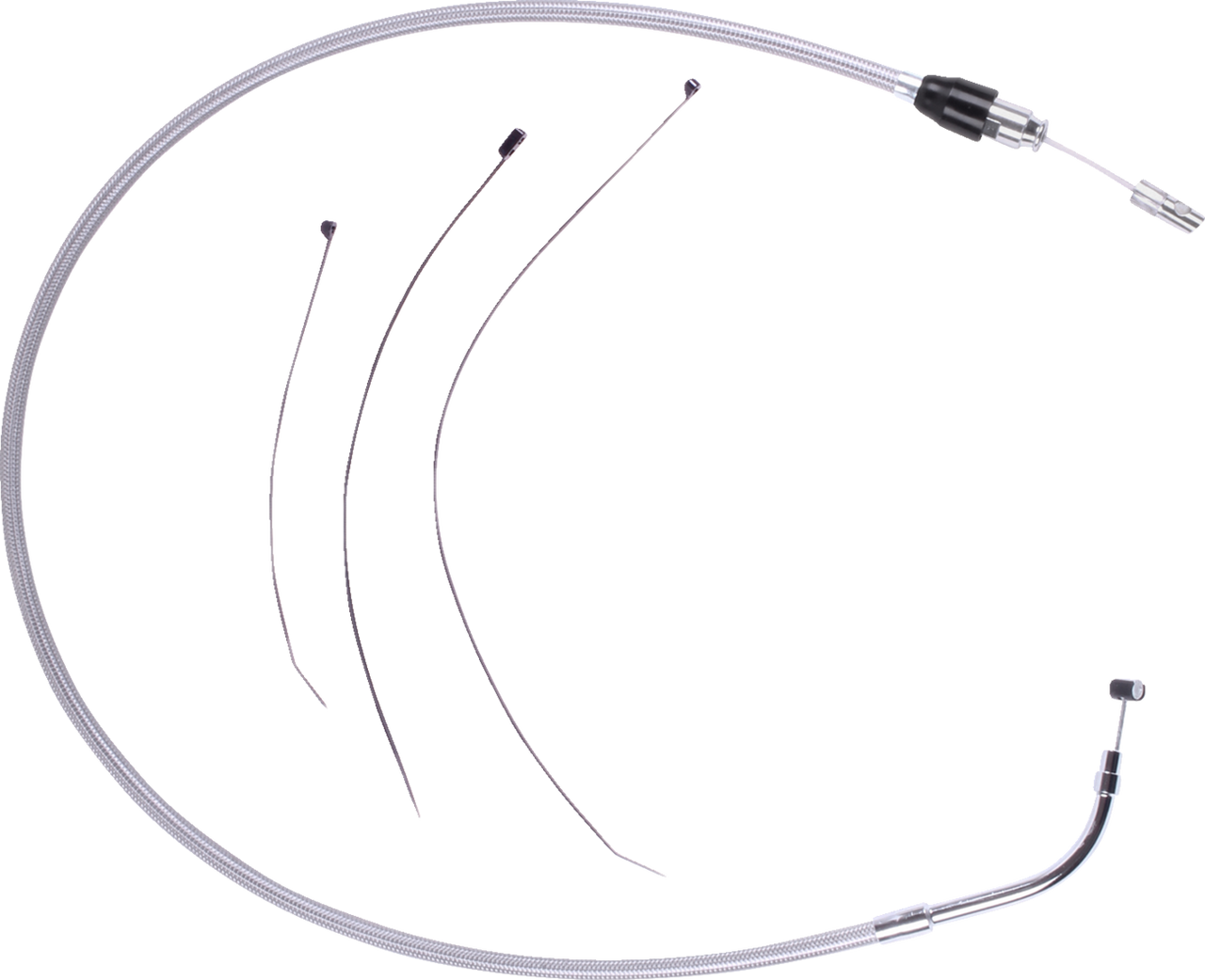 Drag Specialties Quick Connect Clutch Cable - Upper - Stainless Steel