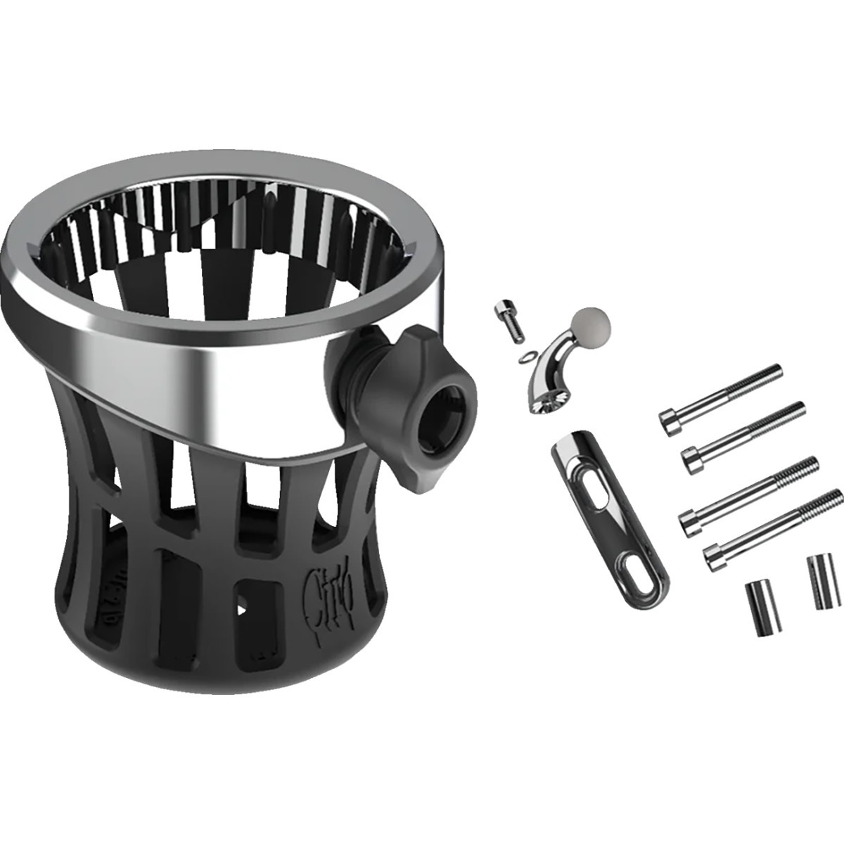 Ciro #55410 - Gen 2 Drink Holder - Chrome - Chrome Perch Mount