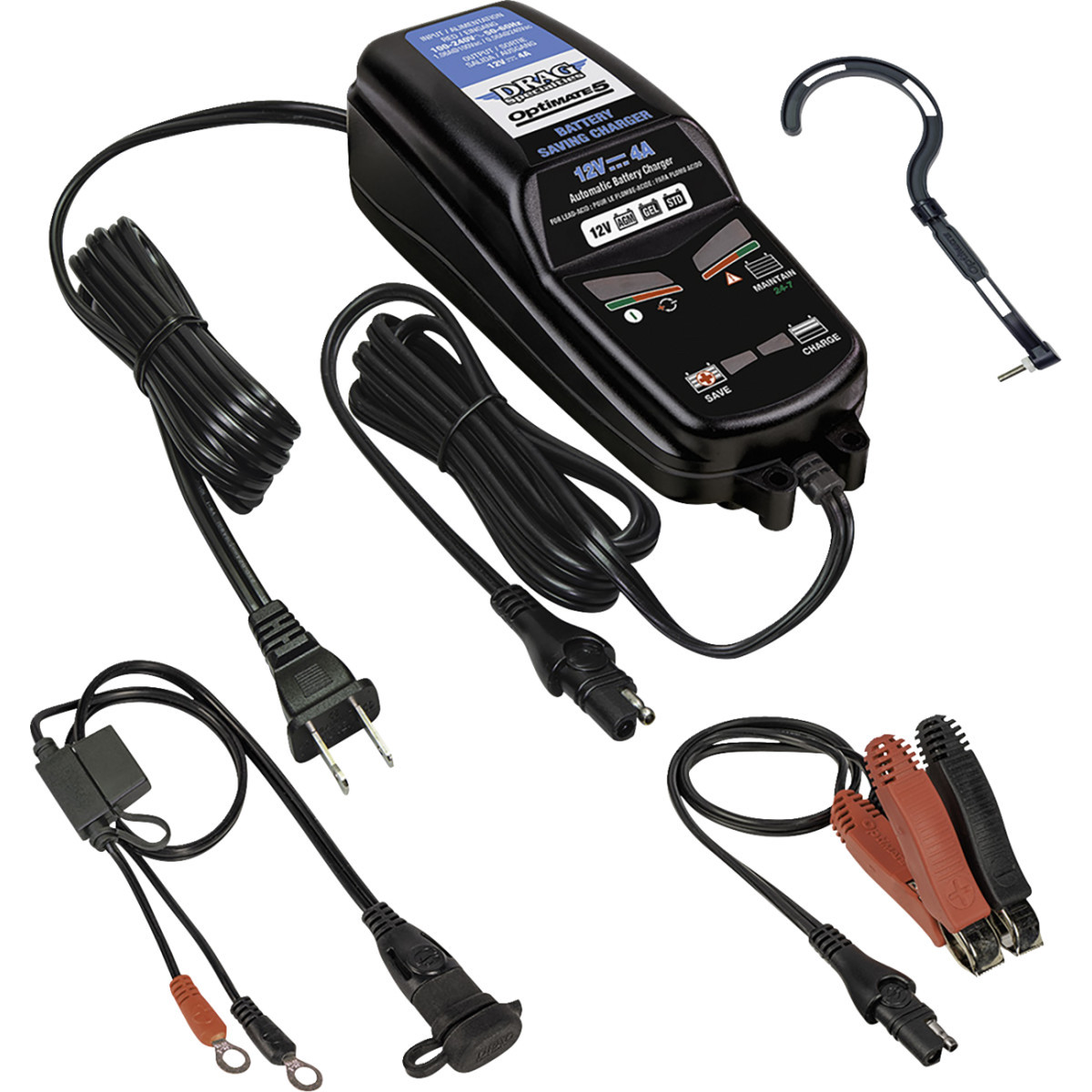 Tecmate #TM231V2 - Drag Specialties Battery Charger/Maintainer - Optimate 5