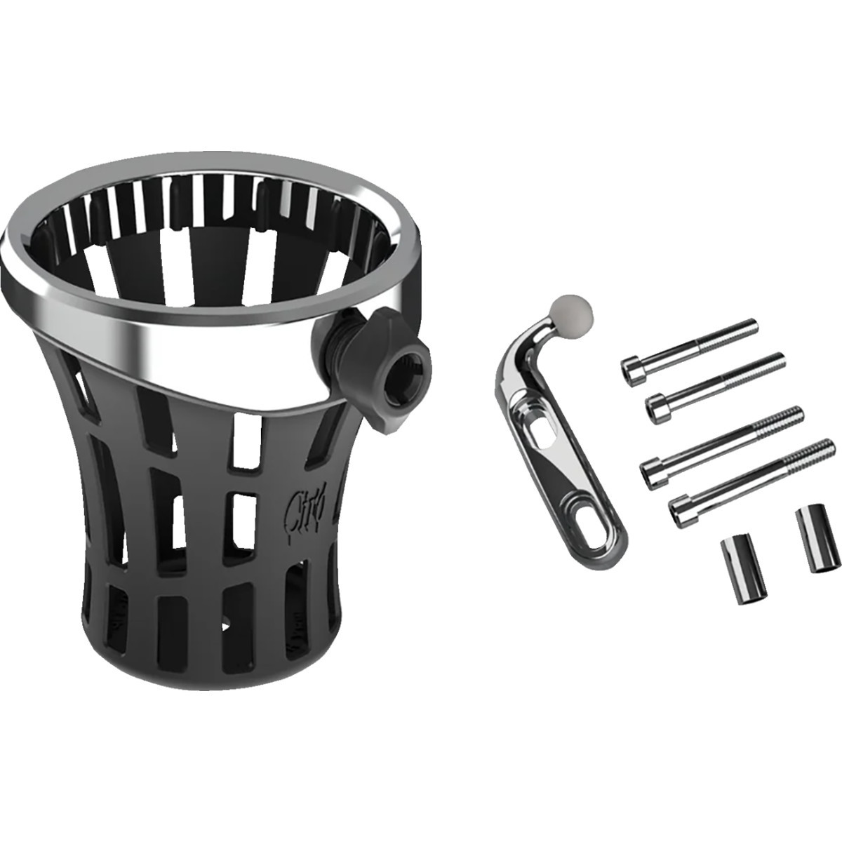 Ciro #55810 - Gen 2 Drink Holder - Big Ass® - Chrome - Chrome Perch Mount