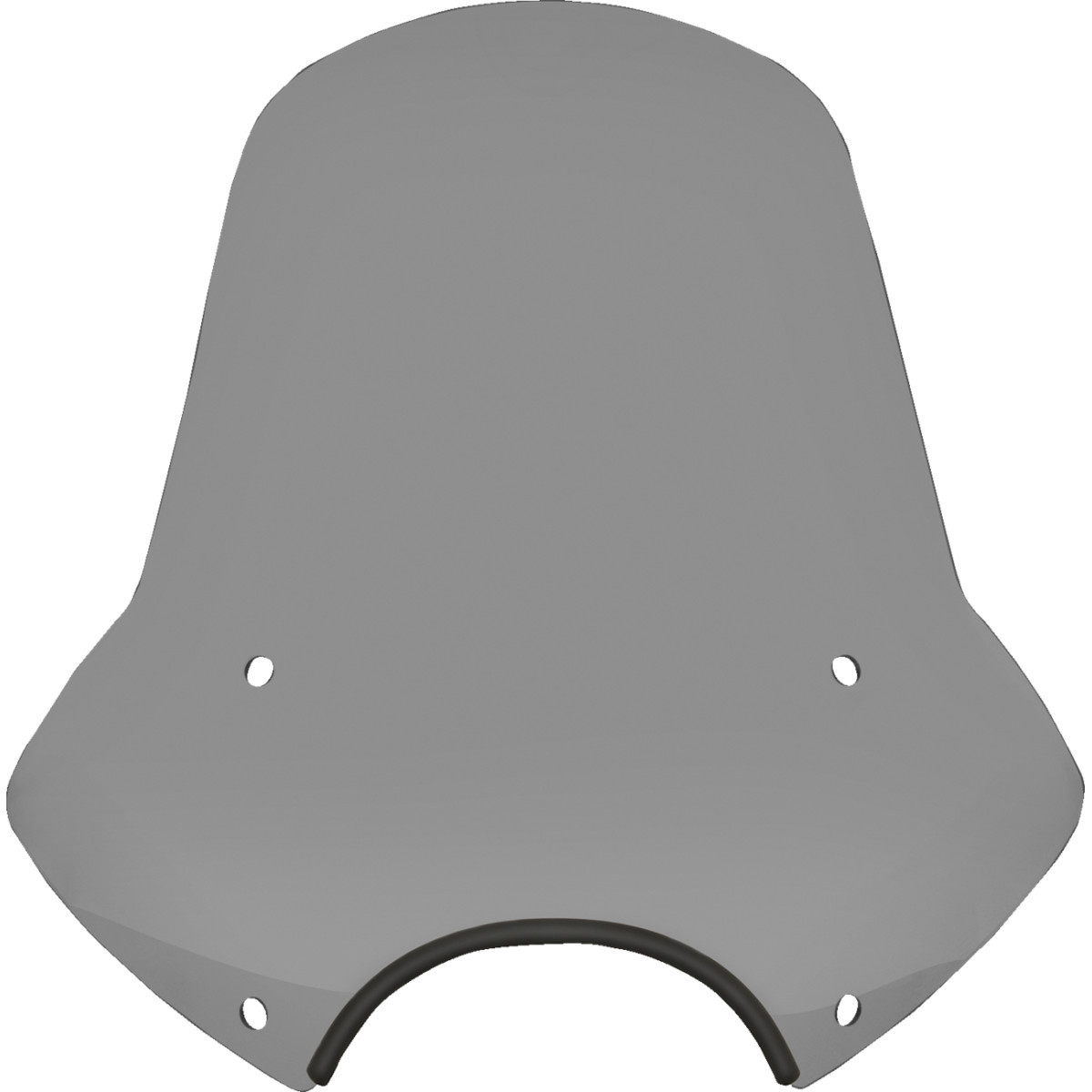 Memphis Shades #MEP54812 - Speed Demon Sportshields - 19" - 9" Headlight Cutout - Black Smoke