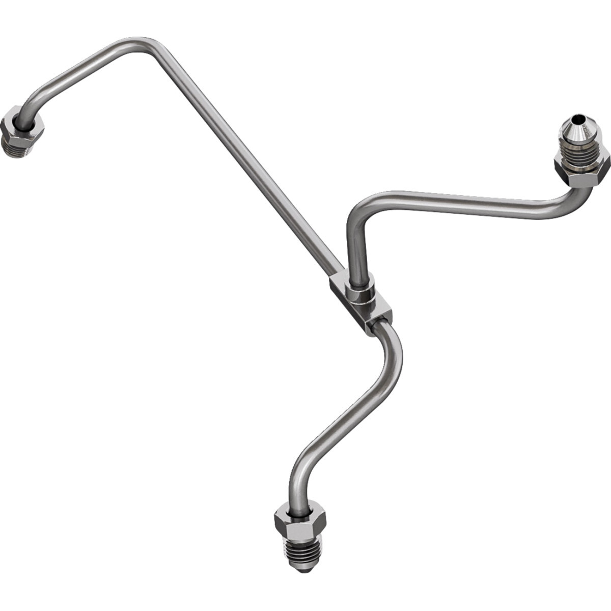 Goodridge #PMCHD-028C - Brake Line Tee Fitting - Front - FLH/FLT '14-'23 Non-ABS Models
