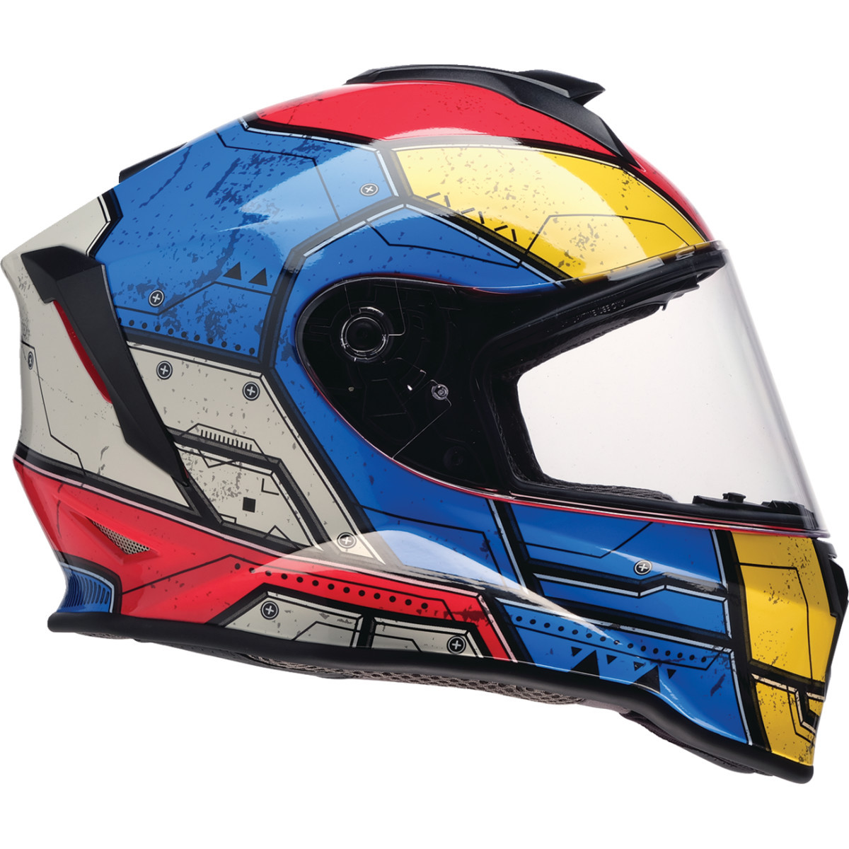 Z1R - Youth Warrant 2.0 Helmet - Sentinel - Blue/Yellow - Medium