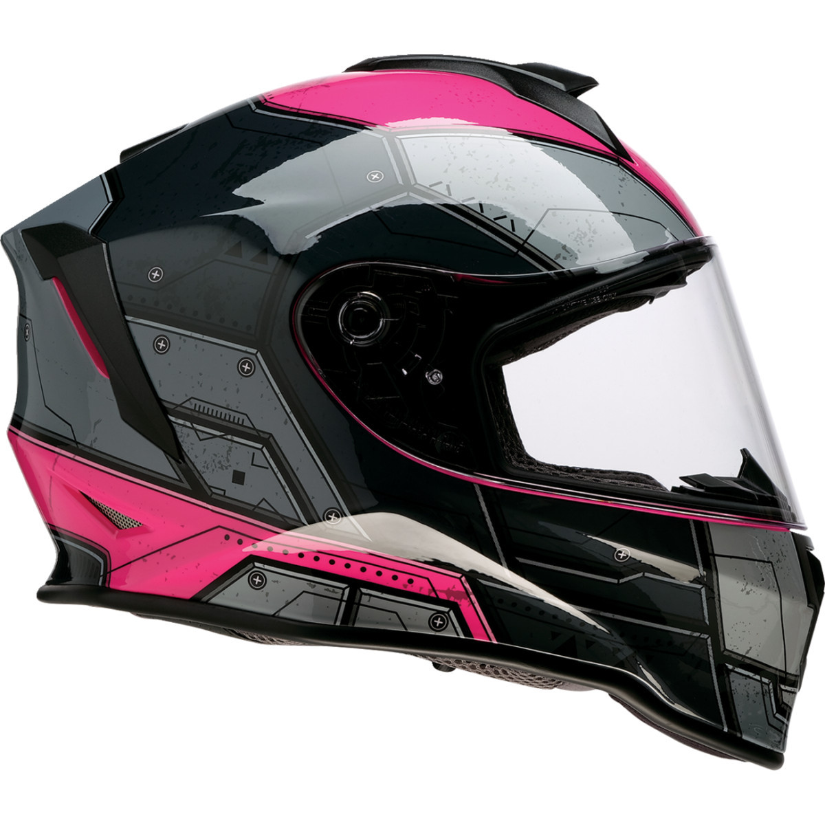 Z1R - Youth Warrant 2.0 Helmet - Sentinel - Black/Pink - Medium