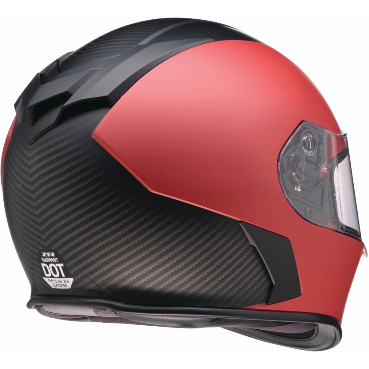 Z1R - Warrant Helmet - Carbon - Red - XS