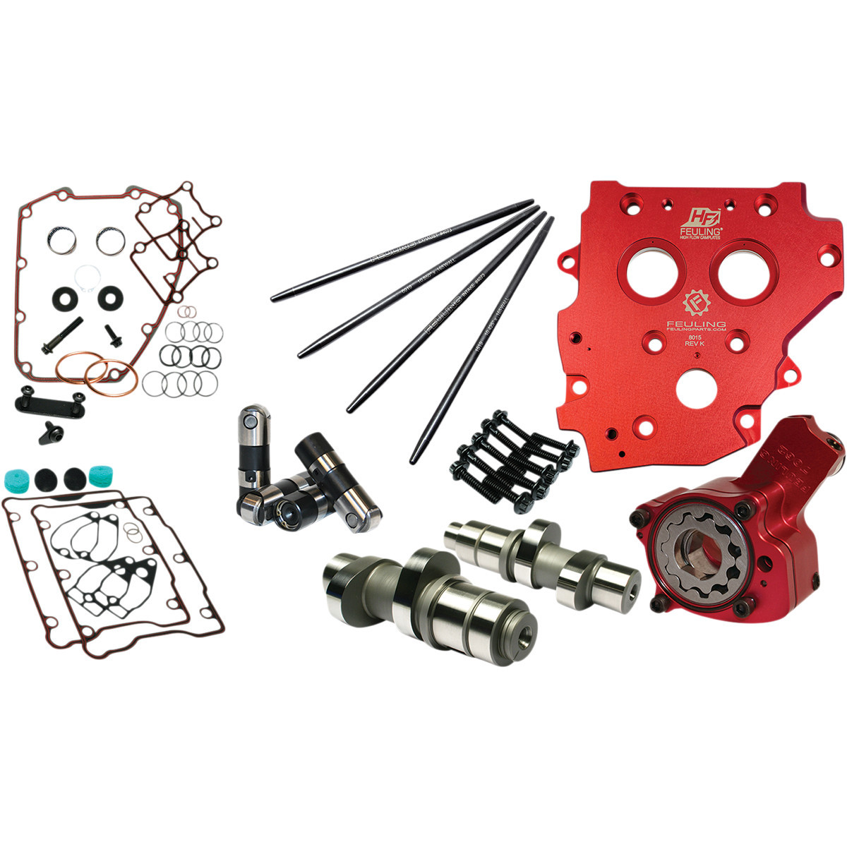 Feuling Parts #7237P - Camchest Kit - Race Series® - Reaper 594 - Gear Drive - w/One Piece Pushrods - Twin Cam '07-'17