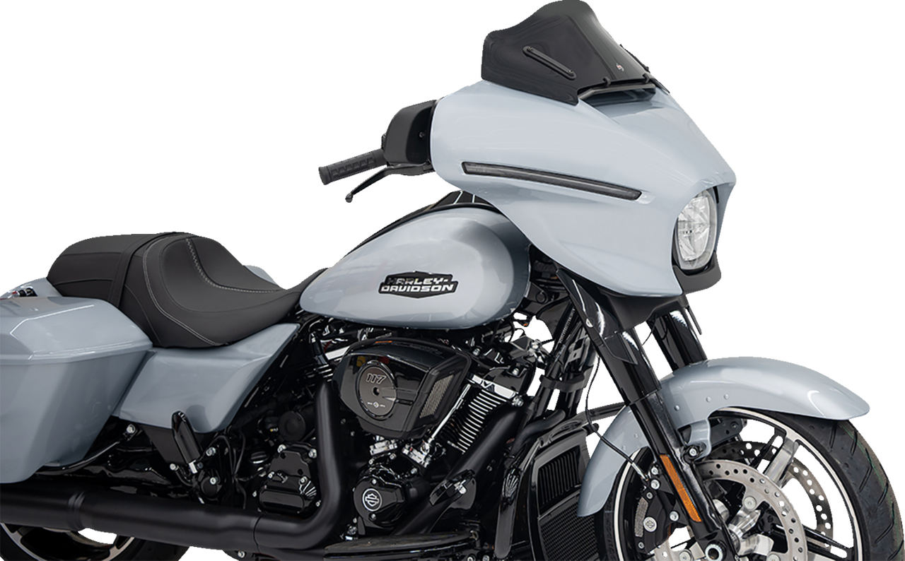 Klock Werks #KWW-01-0707-B - Flare Windshield - 8" - Black - FLHX