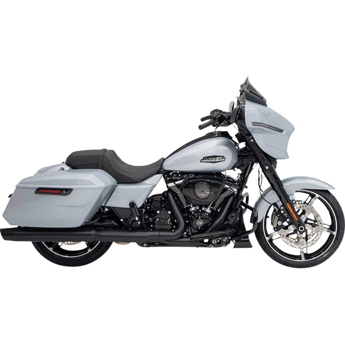 Klock Werks #KWW-01-0707-B - Flare® Windshield - 8" - Black - '23-'25 FLHX