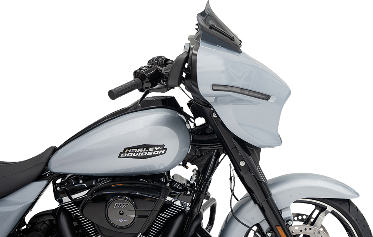 Klock Werks #KWW-01-0707-DS - Flare Windshield - 8" - Dark Smoke - FLHX