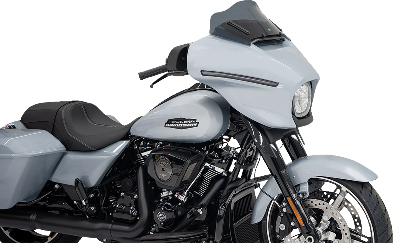 Klock Werks #KWW-01-0707-DS - Flare Windshield - 8" - Dark Smoke - FLHX