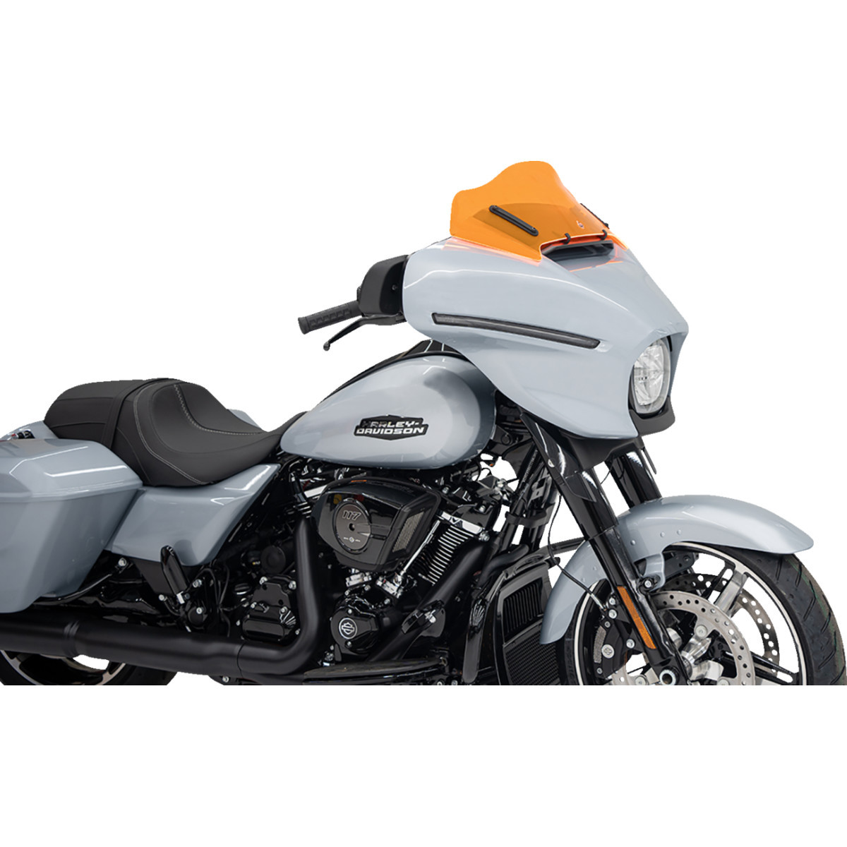 Klock Werks #KWW-01-0724 - Ice Flare® Windshield - 8" - Orange Ice - FLHX