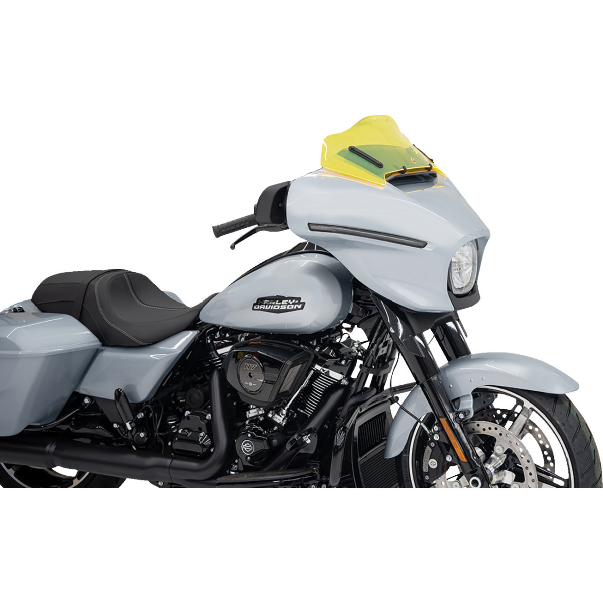 Klock Werks #KWW-01-0725 - Ice Flare® Windshield - 8" - Yellow Ice - FLHX