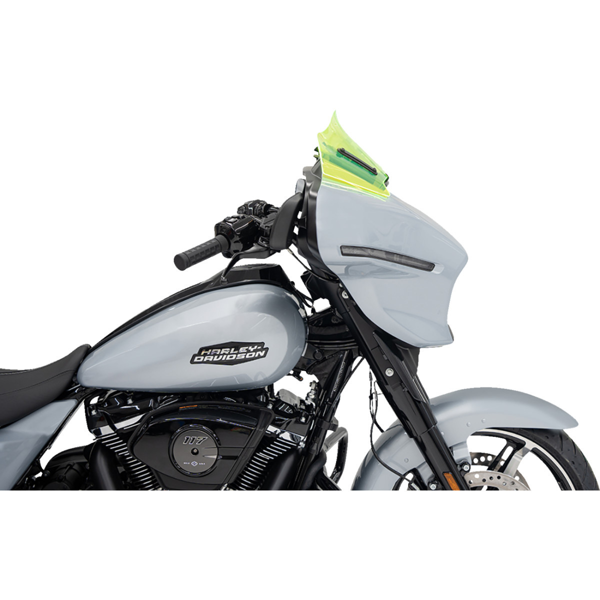 Klock Werks #KWW-01-0726 - Ice Flare® Windshield - 8" - Green Ice - FLHX