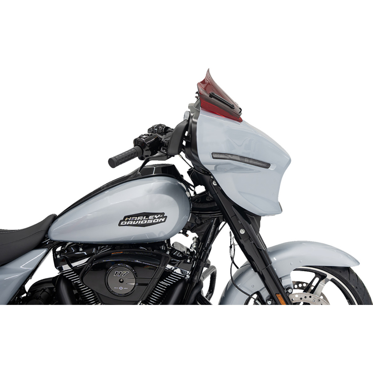 Klock Werks #KWW-01-0728 - Kolor Flare® Windshield - 8" - Red - '23-'25 FLHX