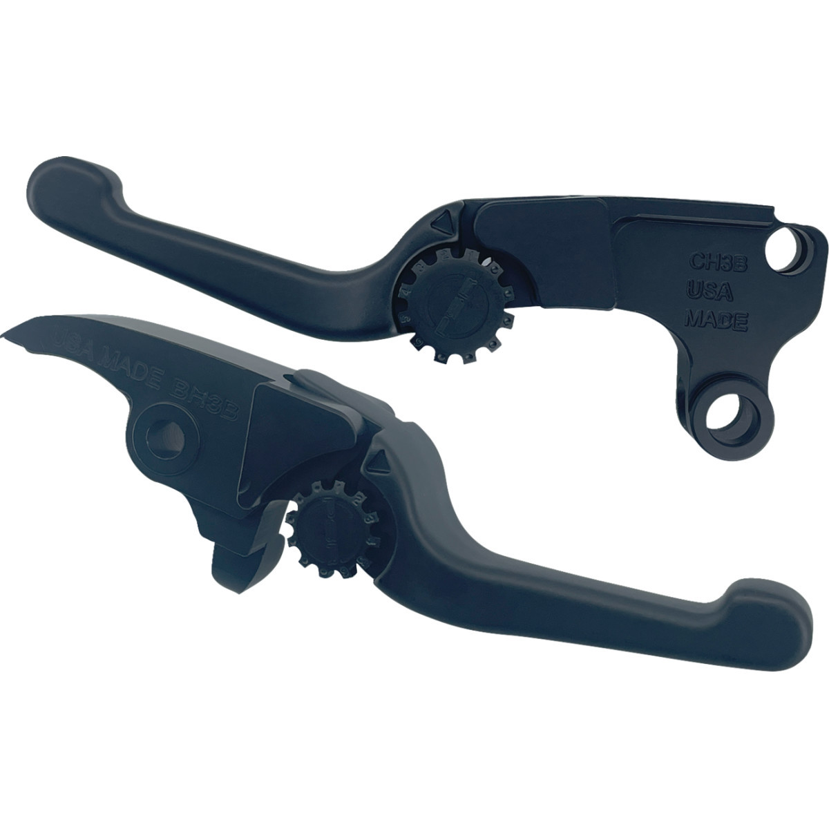 PSR #12-01667-22 - Anthem Adjustable Lever Set for Harley Models - Short - Black