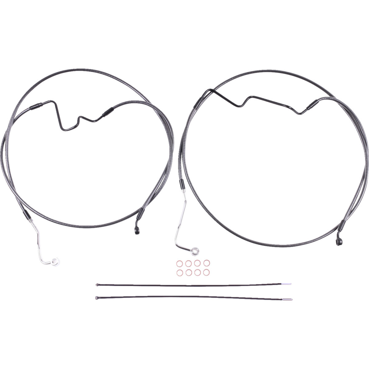Magnum Shielding #AS470164RAD - Brake Line Kit - Lower - BP - +4" - 35° Radial
