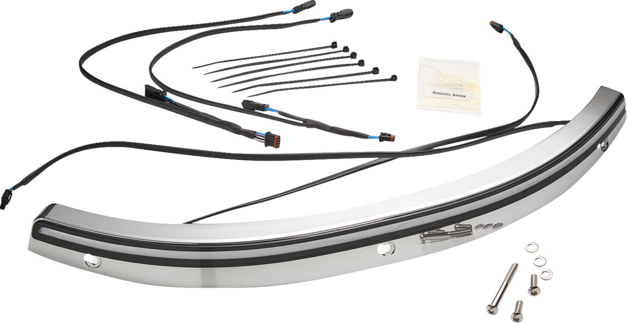 Ciro #12000 - Solaire LED Windshield Trim - Chrome