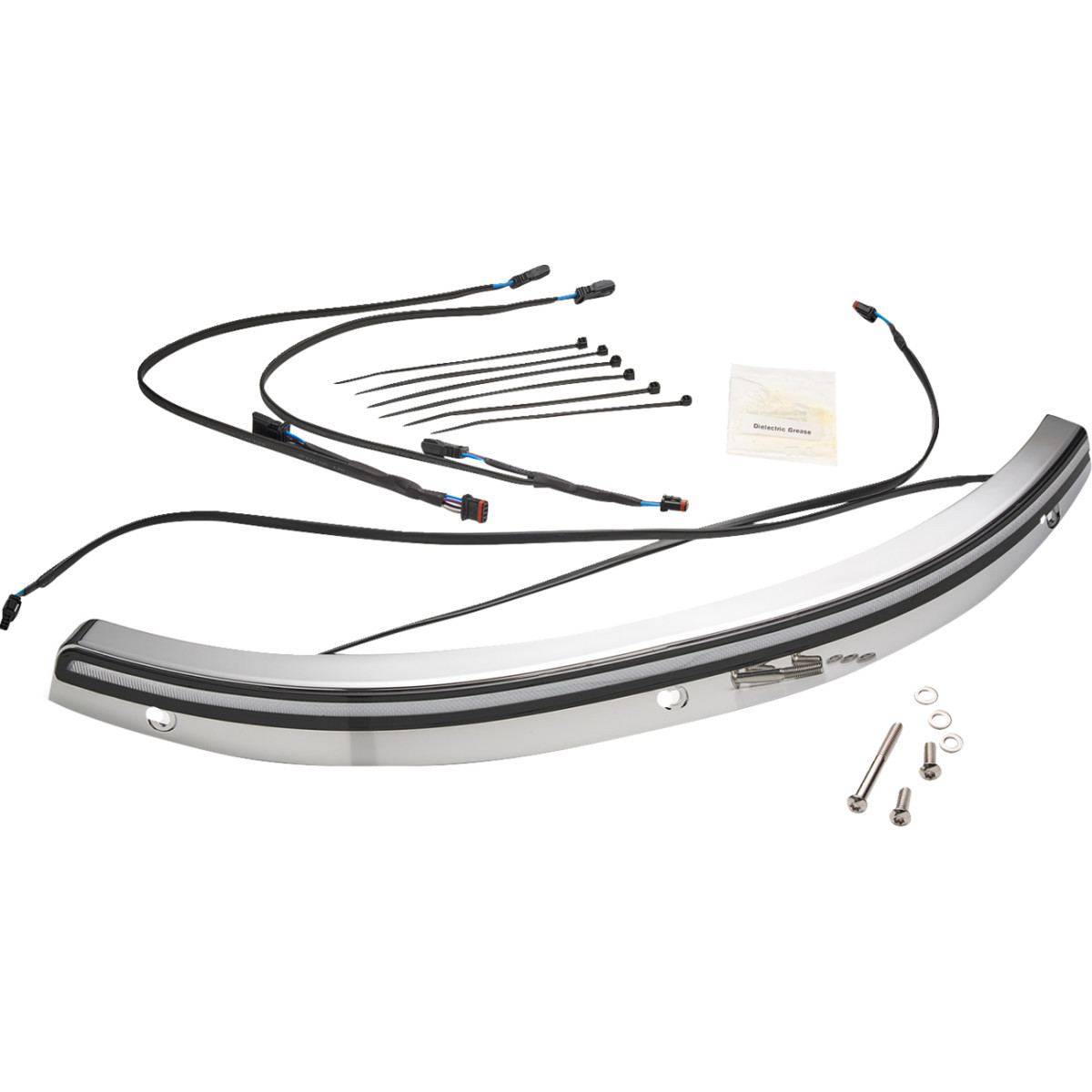 Ciro #12000 - Solaire LED Windshield Trim - Chrome
