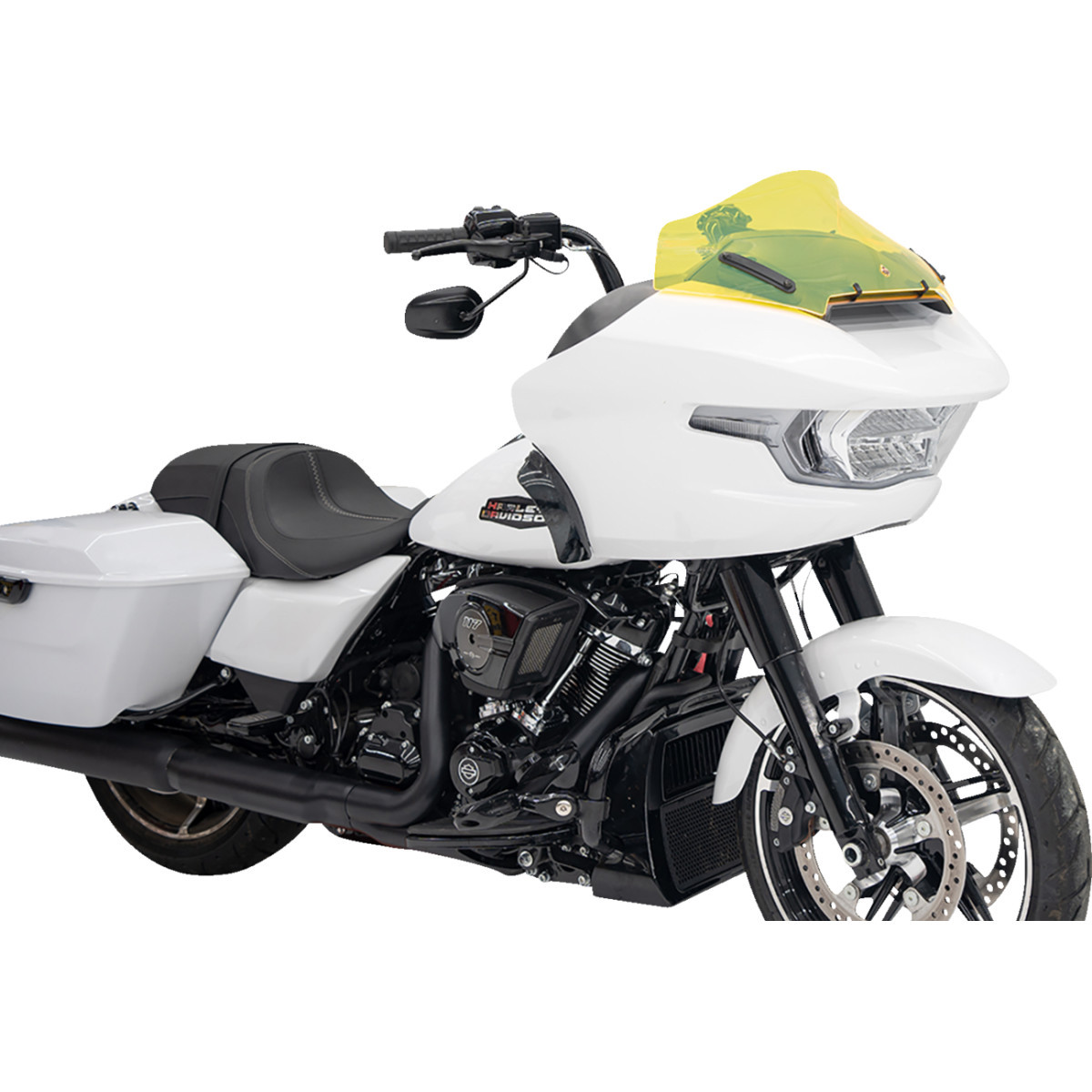 Klock Werks #KWW-01-0712 - Ice Flare® Windshield - 10" - Yellow Ice - '23-'25 FLTRX