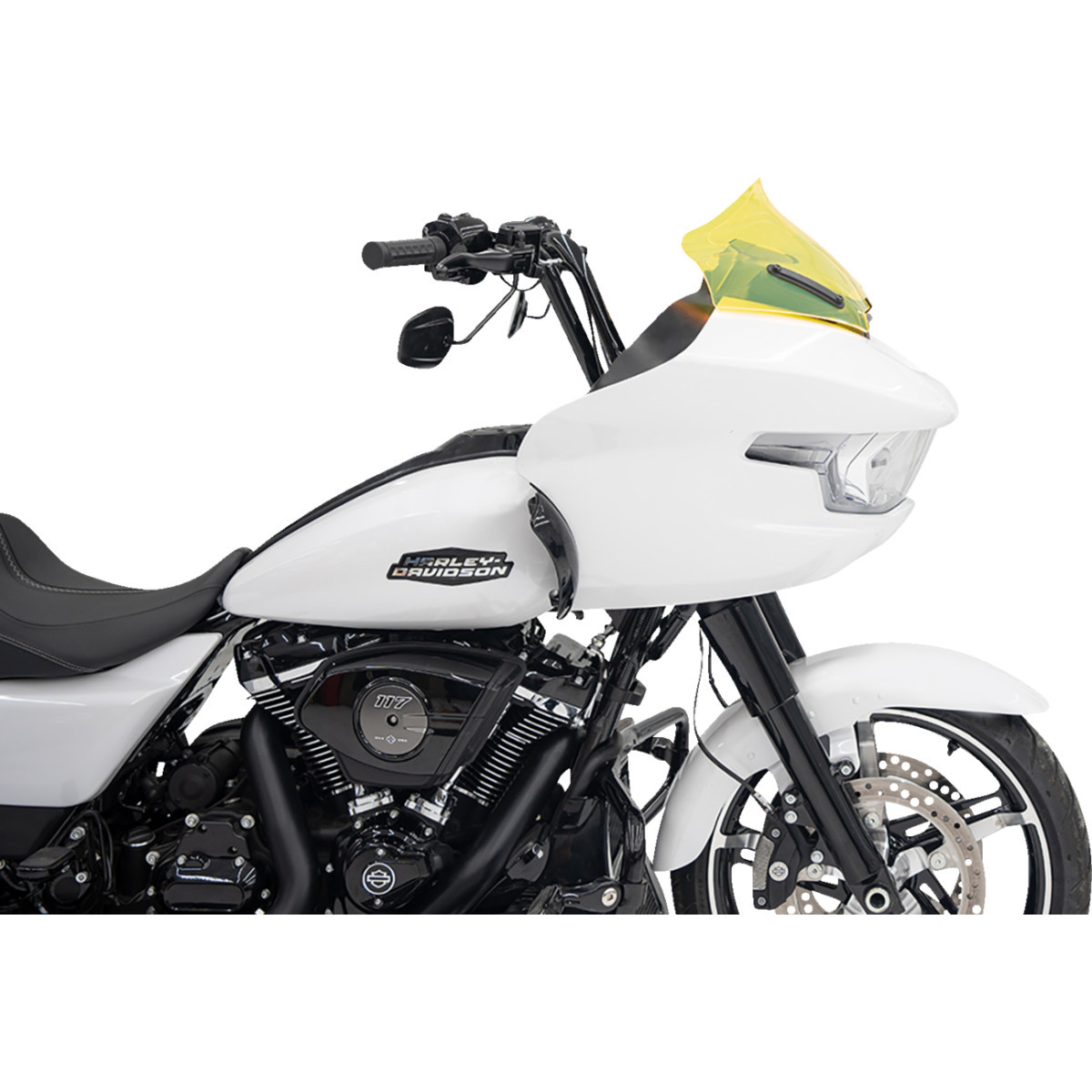 Klock Werks #KWW-01-0712 - Ice Flare® Windshield - 10" - Yellow Ice - '23-'25 FLTRX