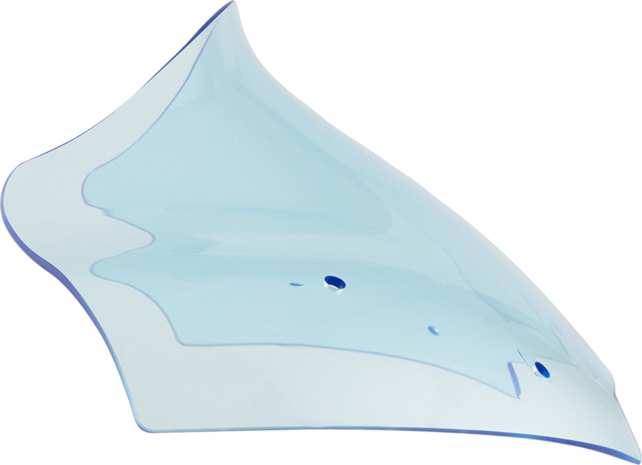 Klock Werks #KWW-01-0714 - Kolor Flare Windshield - 10" - Blue Ice - FLTR