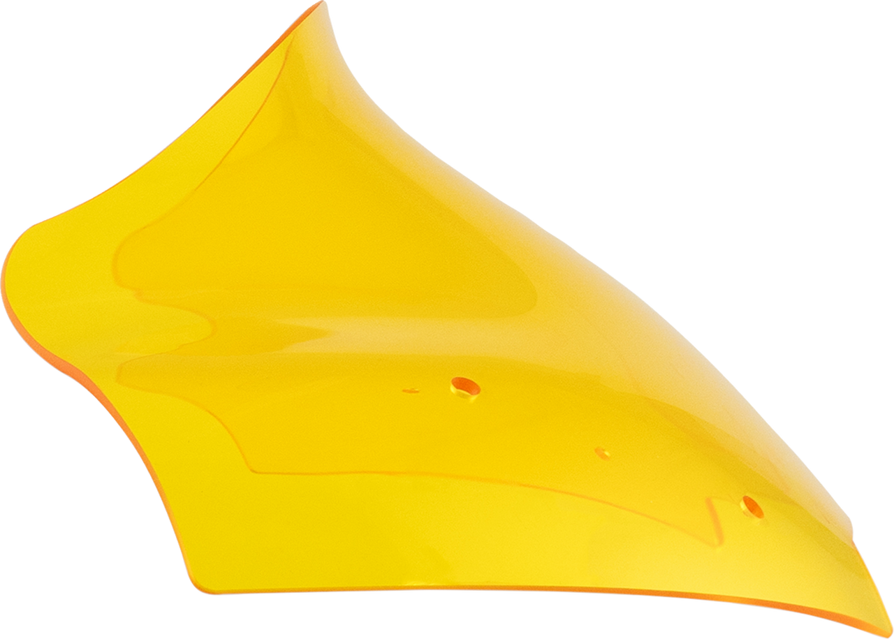 Klock Werks #KWW-01-0717 - Kolor Flare Windshield - 10" - Yellow - FLTR